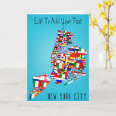 De Kaarten die van de Stad van New York de Kaart (Gele Bloem)