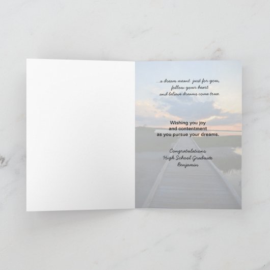 De Kaarten van afstuderen voor Zoon (Binnen)