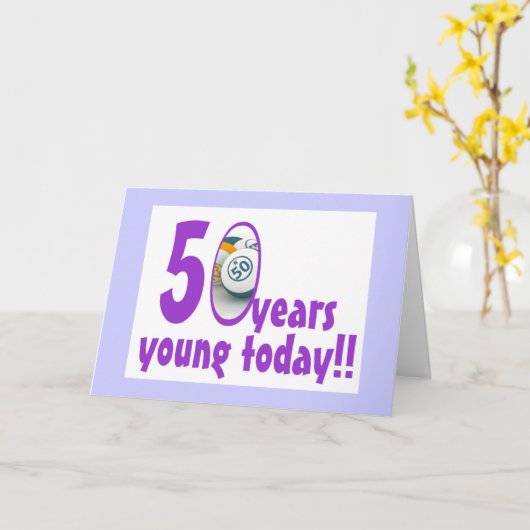 De kaarten van Bingo - 50ste Verjaardag (Gele Bloem)