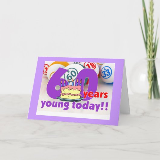 De kaarten van Bingo - 60ste verjaardag (Voorkant)