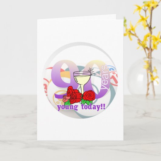 De kaarten van Bingo - 90ste verjaardag (Gele Bloem)