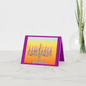 De kaarten van de Chanoeka menorah (Voorkant)