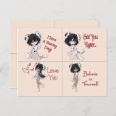 De Kaarten van de Doos van de lunch (Voorkant / Achterkant)