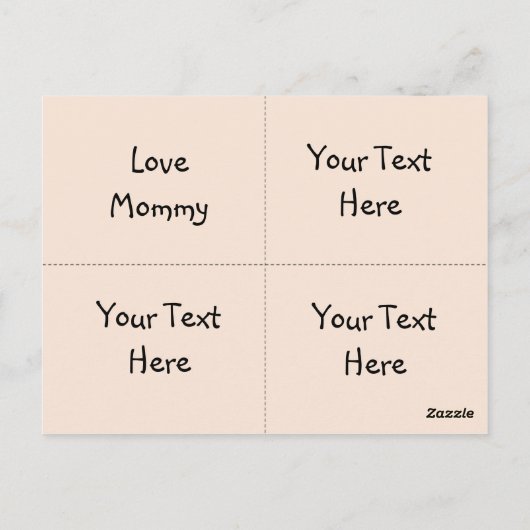 De Kaarten van de Doos van de lunch (Achterkant)