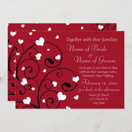 De Kaarten van de Foto van de Uitnodiging van het (Voorkant / Achterkant)