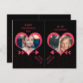 De Kaarten van de Foto van het Hart van de Partij Feestdagenkaart (Voorkant / Achterkant)