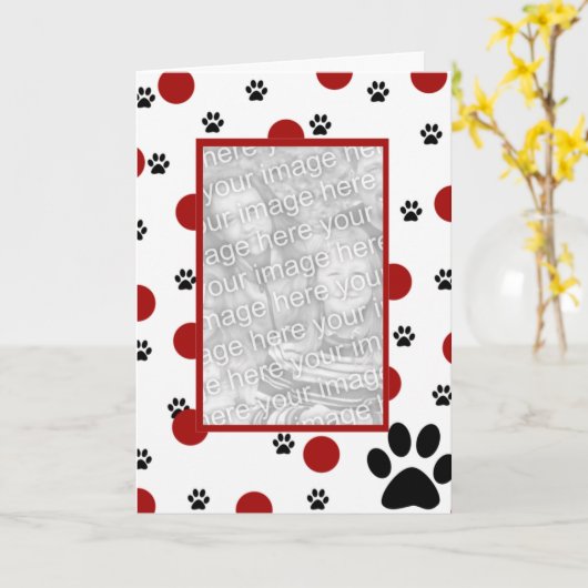 De Kaarten van de Foto van het huisdier (Gele Bloem)