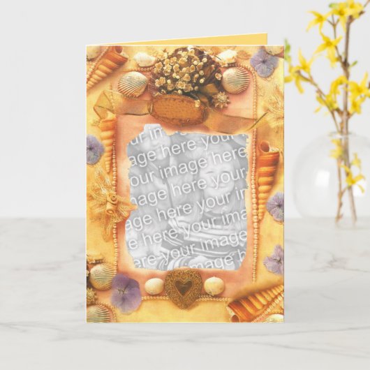 De kaarten van de Foto van het strand (Gele Bloem)