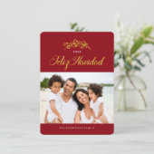 De Kaarten van de Foto van Navidad van Feliz (Staand voorkant)