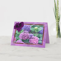 De kaarten van de hydrangea hortensia & van de