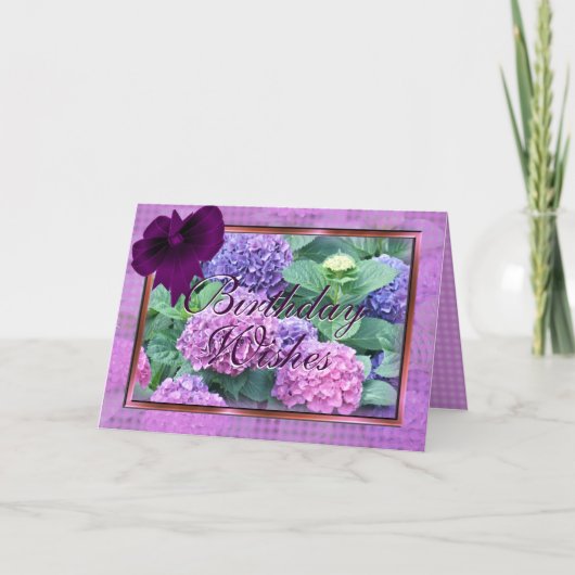 De kaarten van de hydrangea hortensia & van de (Voorkant)