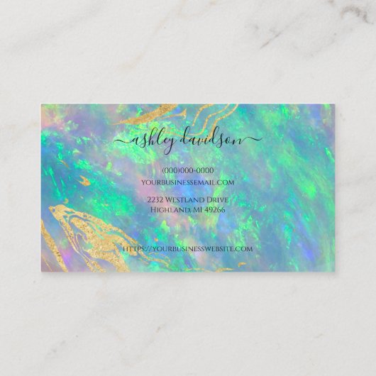 De Kaarten van de klantentrouw van de moderne Blue Visitekaartje (Achterkant)