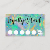 De Kaarten van de klantentrouw van de moderne Blue Visitekaartje (Voorkant)