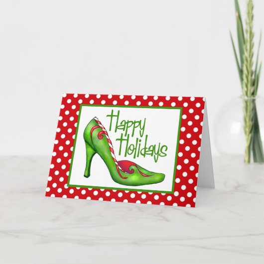 De Kaarten van de Kunst van de Schoen van Kerstmis (Voorkant)