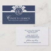 De Kaarten van de Makelaar in onroerend goed van Visitekaartje (Voorkant / Achterkant)