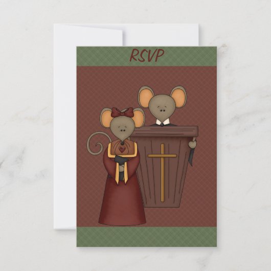 De Kaarten van de Muizen RSVP van de Kerk van het Kaartje (Voorkant)