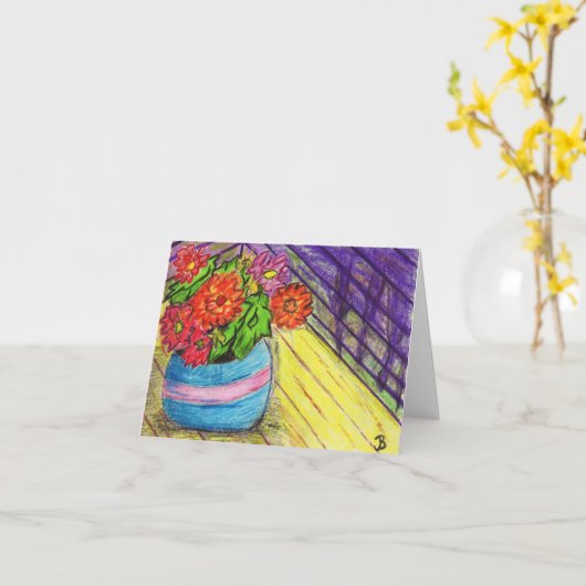 De Kaarten van de Nota van bloemen (Gele Bloem)