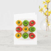 De Kaarten van de Nota van groene paprika's (Gele Bloem)