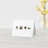 De Kaarten van de Nota van roze-beer-roze-vissen (Gele Bloem)