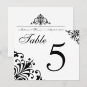 De Kaarten van de Ontvangst van het Huwelijk van (Voorkant / Achterkant)