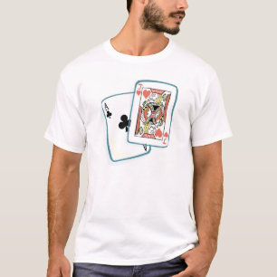 De Kaarten van de Pook van de aas en van de T-shirt