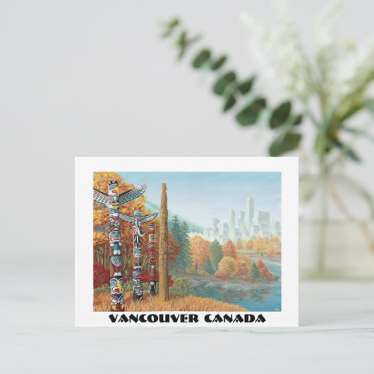 De Kaarten van de Totempaal van Vancouver van het (Staand voorkant)