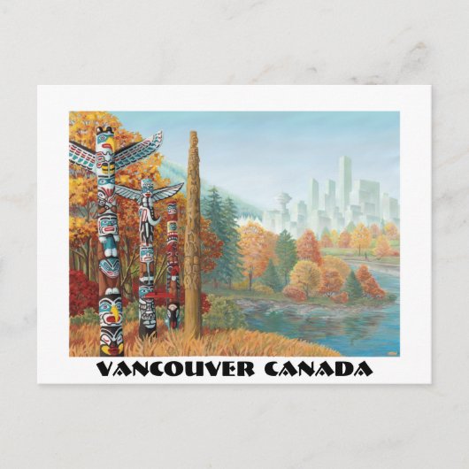 De Kaarten van de Totempaal van Vancouver van het (Voorkant)
