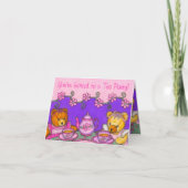 De Kaarten van de Uitnodiging van het Theekransje (Voorkant)