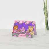 De Kaarten van de Uitnodiging van het Theekransje (Achterkant)