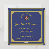 De Kaarten van de Uitnodigingen van het Diner van (Achterkant)