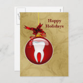 De Kaarten van de Vakantie van de tandarts Feestdagenkaart (Voorkant / Achterkant)