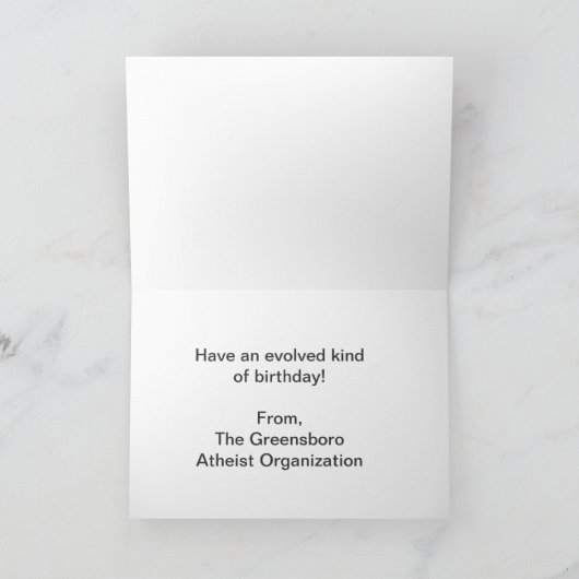 De Kaarten van de Verjaardag van Darwin (Binnen)