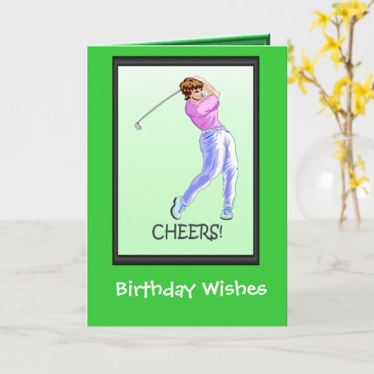 De kaarten van de Verjaardag van Golfing, de (Gele Bloem)