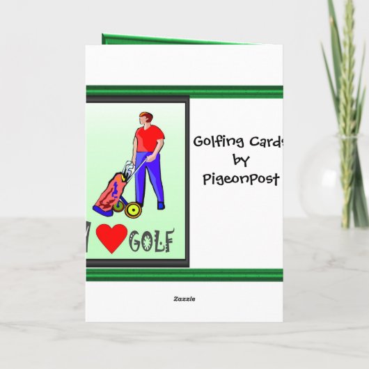 De kaarten van de Verjaardag van Golfing, de (Achterkant)