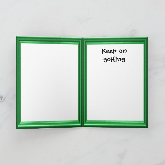 De kaarten van de Verjaardag van Golfing, het (Binnen)