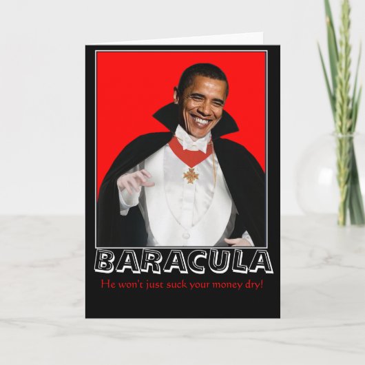 De kaarten van Halloween van Baracula (Voorkant)
