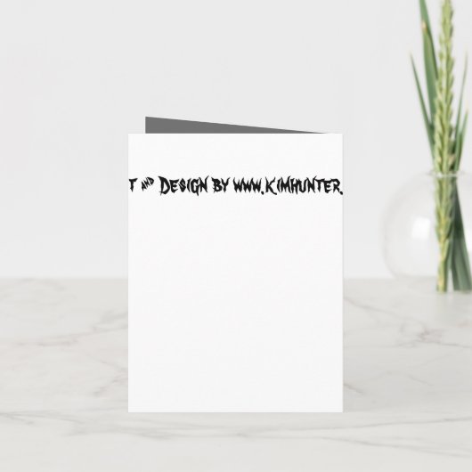 De Kaarten van Halloween van de Douane van de (Achterkant)