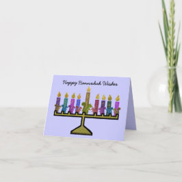 De Kaarten van Hannukah Menorah van eekhoorns