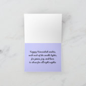 De Kaarten van Hannukah Menorah van eekhoorns (Binnen)