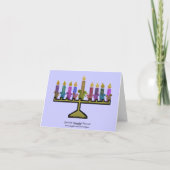 De Kaarten van Hannukah Menorah van eekhoorns (Achterkant)