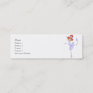 De kaarten van het Ballerina Profiel Mini Visitekaartje