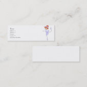 De kaarten van het Ballerina Profiel Mini Visitekaartje (Voorkant / Achterkant)