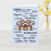 de kaarten van het dierenriemwoord - Tweeling (Gele Bloem)