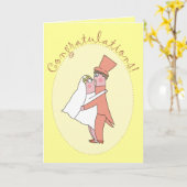 De Kaarten van het Huwelijk van de Gelukwensen van (Gele Bloem)