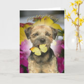 De Kaarten van het Mamma van Terrier van de grens (Gele Bloem)