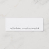 De Kaarten van het Profiel van de muziek Mini Visitekaartje (Achterkant)