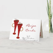 De Kaarten van het Recept van Kerstmis van de (Achterkant)