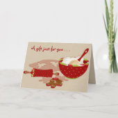 De Kaarten van het Recept van Kerstmis van de (Voorkant)