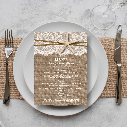 De Kaarten van het Rustic Starfish Wedding Collect