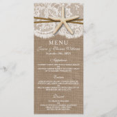 De Kaarten van het Rustic Starfish Wedding Collect (Voorkant)